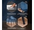 Стул Tetchair комплект 4 шт Abruzzo ( mod. 8060 ) металл/вельвет, 52x63x85 см, синий (hlr 63)/черный 19235 5