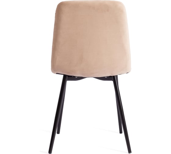 Стул Tetchair 2 шт chilly max велюр/металл , 45x54x90 см , бежевый/черный 19943