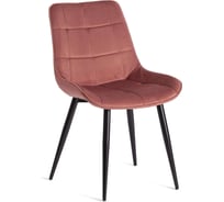 Стул Tetchair комплект 4 шт. abruzzo ( mod. 8060 ) металл/вельвет, 52x63x85 см, коралловый (hlr 44)/черный 19236