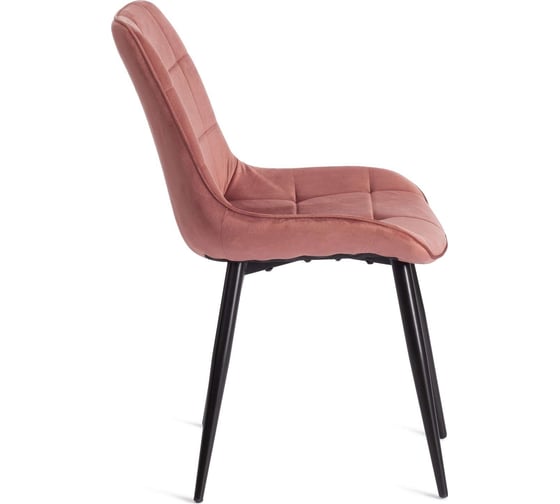 Стул Tetchair комплект 4 шт. abruzzo ( mod. 8060 ) металл/вельвет, 52x63x85 см, коралловый (hlr 44)/черный 19236