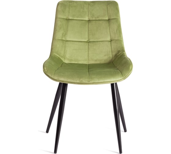 Стул Tetchair Abruzzo ( mod. 8060 ) / 1 шт. в упаковке металл/вельвет, 52x63x85 см, зеленый (hlr 54)/черный 19599
