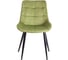 Стул Tetchair Abruzzo ( mod. 8060 ) / 1 шт. в упаковке металл/вельвет, 52x63x85 см, зеленый (hlr 54)/черный 19599 13