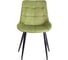 Стул Tetchair Abruzzo ( mod. 8060 ) / 1 шт. в упаковке металл/вельвет, 52x63x85 см, зеленый (hlr 54)/черный 19599 5