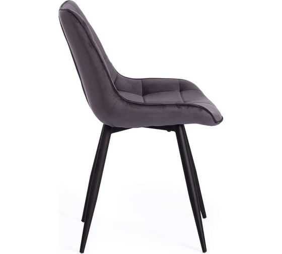 Стул Tetchair Abruzzo ( mod. 8060 ) / 1 шт. в упаковке металл,ткань, 42x60x84x49 см, серый вельвет (hlr-21) 19106