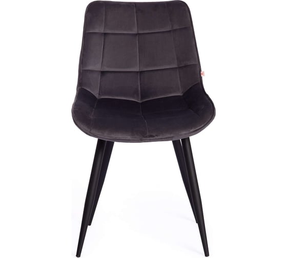 Стул Tetchair Abruzzo ( mod. 8060 ) / 1 шт. в упаковке металл,ткань, 42x60x84x49 см, серый вельвет (hlr-21) 19106