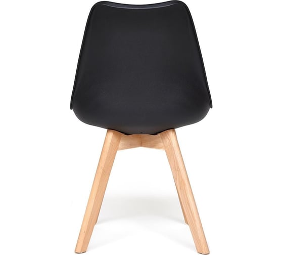Стул Tetchair Tulip (mod. 73-1) / 1 шт. в упаковке дерево/пластик/экокожа, 47,5x55x80 см, черный 20222