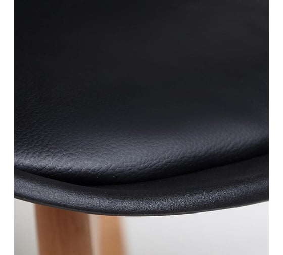 Стул Tetchair Tulip (mod. 73-1) / 1 шт. в упаковке дерево/пластик/экокожа, 47,5x55x80 см, черный 20222
