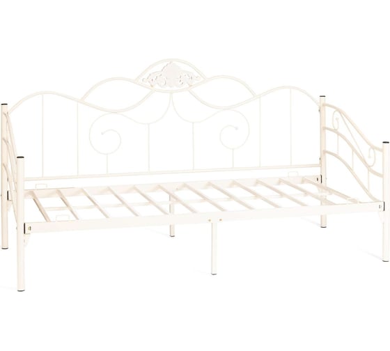 Кровать Tetchair Federica (mod. at-881) дерево гевея/металл, 90x200 см (day bed), белый (butter white) 20108