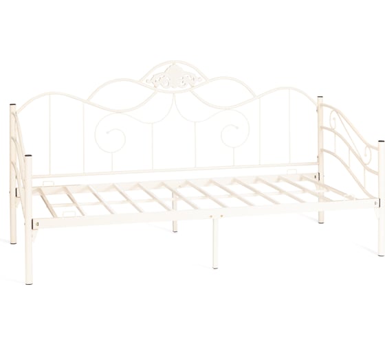Кровать Tetchair Federica (mod. at-881) дерево гевея/металл, 90x200 см (day bed), белый (butter white) 20108 1