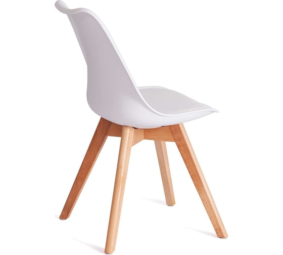 Стул Tetchair Tulip (mod. 73-1) / 1 шт. в упаковке дерево/пластик/экокожа, 47,5x55x80 см, белый 20220