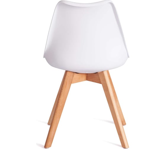 Стул Tetchair Tulip (mod. 73-1) / 1 шт. в упаковке дерево/пластик/экокожа, 47,5x55x80 см, белый 20220