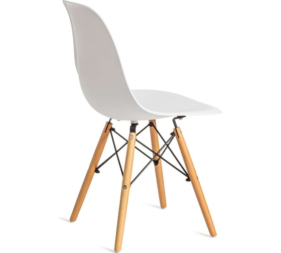 Стул Tetchair комплект 4 шт Cindy (eames) (mod. 001) дерево бук/металл/сиденье пластик, 51x46x82см, white (белый) 10698