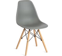 Стул Tetchair Cindy (eames) (mod. 001) / 1 шт. в упаковке дерево бук/металл/сиденье пластик, 51x46x82.5см, серый/grey 14217