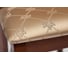 Кресло Tetchair Geneva (gn-ac ) / 1 шт. в упаковке дерево гевея, 60x54x96см, maf brown, ткань золотистые цветы (sk-gf) 19440 6