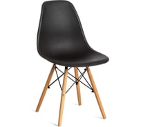 Стул Tetchair комплект 4 шт Cindy (eames) (mod. 001) дерево бук/металл/сиденье пластик, 51x46x82см, черный/black 11465