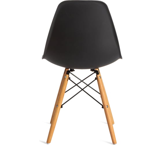 Стул Tetchair комплект 4 шт Cindy (eames) (mod. 001) дерево бук/металл/сиденье пластик, 51x46x82см, черный/black 11465