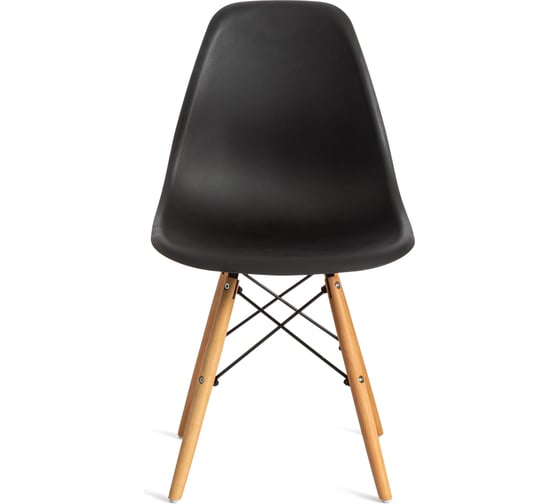 Стул Tetchair комплект 4 шт Cindy (eames) (mod. 001) дерево бук/металл/сиденье пластик, 51x46x82см, черный/black 11465