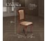 Стул Tetchair комплект 2 шт Geneva ( gn-sc ) дерево гевея, 46x52x96см, maf brown, ткань золотистые цветы (sk-gf) 10235 8