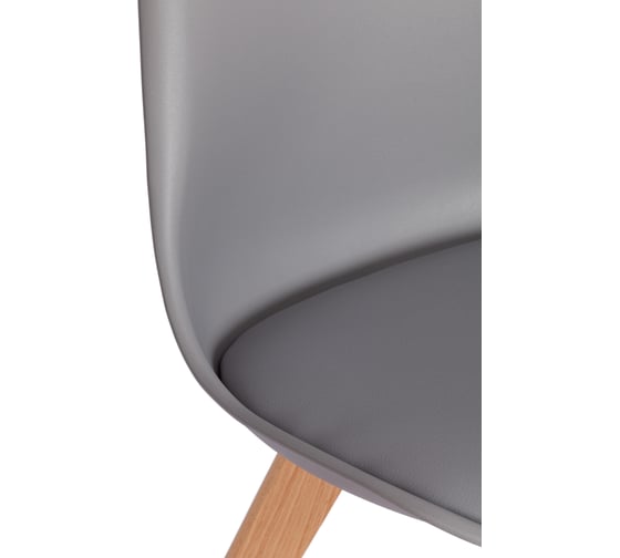 Стул Tetchair Tulip (mod. 73-1) / 1 шт. в упаковке дерево/пластик/экокожа, 47,5x55x80 см, серый 20221