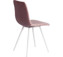 Стул Tetchair комплект 4 шт Chilly (mod. 7095-1) ткань/металл, 45x53x88 см, высота до сиденья 50 см, лавандовый barkhat 17/белый 19681