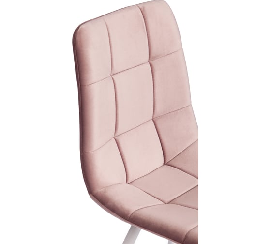 Стул Tetchair комплект 4 шт Chilly (mod. 7095-1) ткань/металл, 45x53x88 см, высота до сиденья 50 см, лавандовый barkhat 17/белый 19681