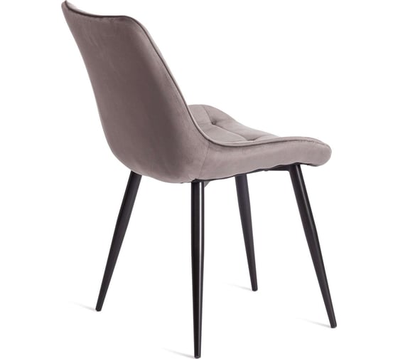 Стул Tetchair комплект 4 шт Abruzzo ( mod. 8060 ) металл/вельвет, 52x63x85 см, светло-серый (hlr 24)/черный 19232