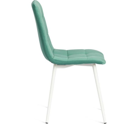 Стул Tetchair комплект 2 шт Chilly max велюр/металл , 45x54x90 см , бирюзово-зелёный/белый 19940