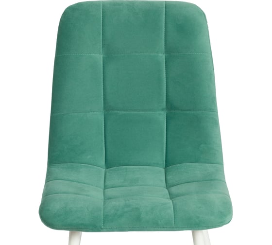 Стул Tetchair комплект 2 шт Chilly max велюр/металл , 45x54x90 см , бирюзово-зелёный/белый 19940
