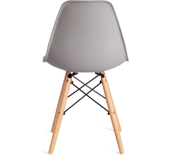 Стул Tetchair 4 шт Cindy (eames) (mod. 1801) дерево бук/металл/сиденье пластик, 45x51x82 см, light grey (светло-серый) 19828