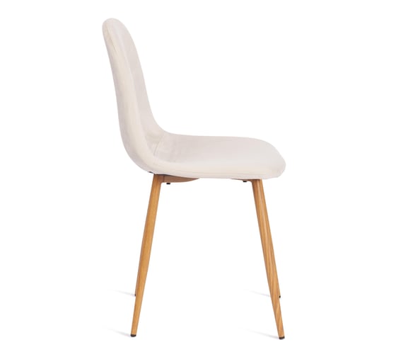 Стул Tetchair breeze (mod. 4724) / 1 шт. в упаковке вельвет/металл, 44x53x87 см, light beige (светло-бежевый) hlr1 / натуральный 20089