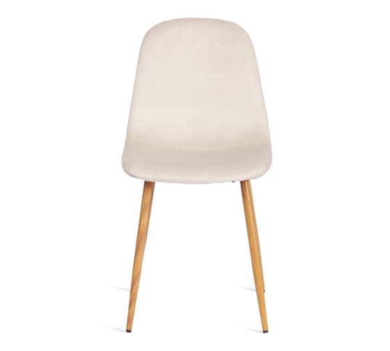 Стул Tetchair breeze (mod. 4724) / 1 шт. в упаковке вельвет/металл, 44x53x87 см, light beige (светло-бежевый) hlr1 / натуральный 20089