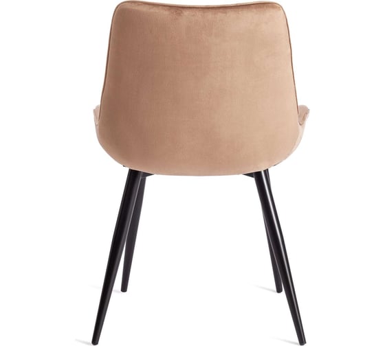 Стул Tetchair комплект 4 шт Abruzzo ( mod. 8060 ) металл/вельвет, 52x63x85 см, коричневый (hlr11)/черный 19233