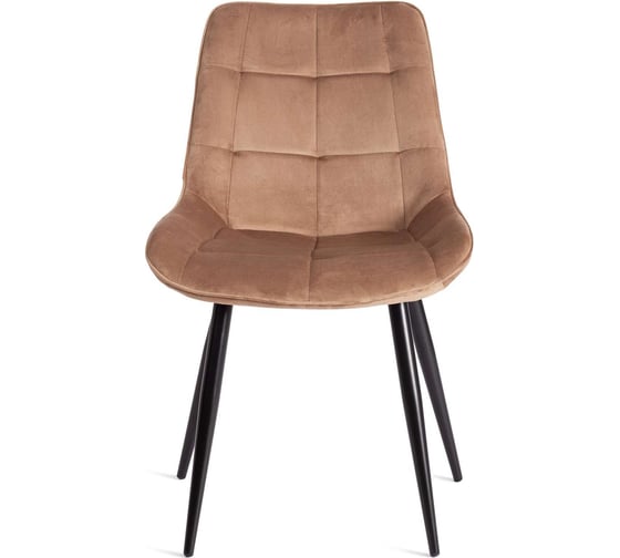 Стул Tetchair комплект 4 шт Abruzzo ( mod. 8060 ) металл/вельвет, 52x63x85 см, коричневый (hlr11)/черный 19233