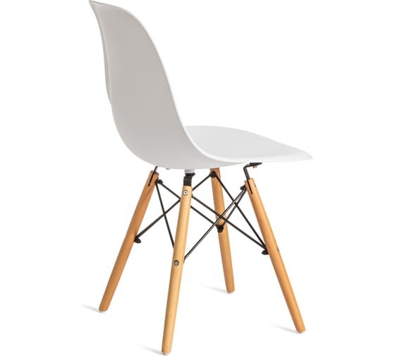 Стул Tetchair 4 шт Cindy (eames) (mod. 1801) дерево бук/металл/сиденье пластик, 45x51x82 см, white (белый) 19826