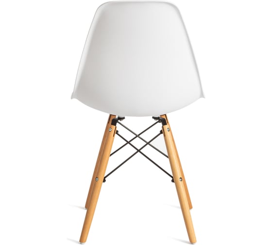Стул Tetchair 4 шт Cindy (eames) (mod. 1801) дерево бук/металл/сиденье пластик, 45x51x82 см, white (белый) 19826