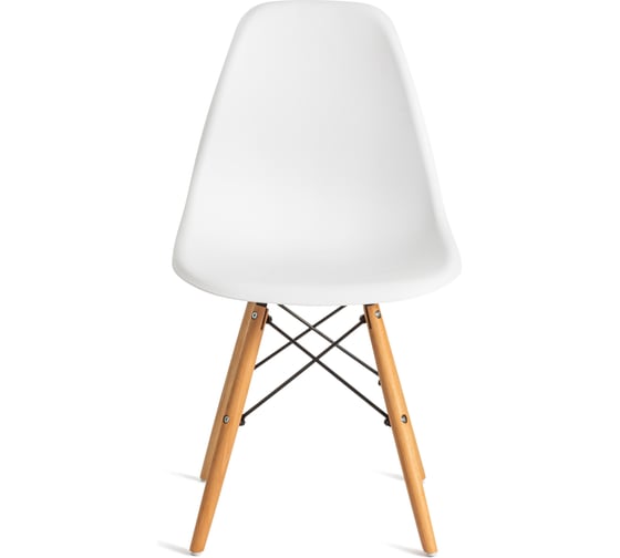 Стул Tetchair 4 шт Cindy (eames) (mod. 1801) дерево бук/металл/сиденье пластик, 45x51x82 см, white (белый) 19826