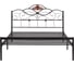 Кровать Tetchair Federica (mod. at-881) дерево гевея/металл, 160x200 см (queen bed), красный дуб/черный 20105 4