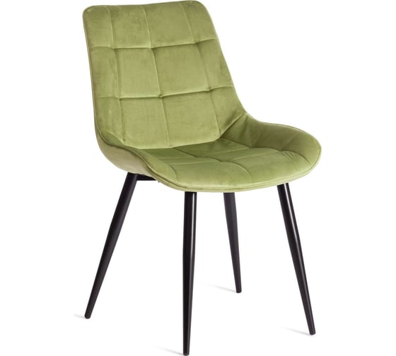 Стул Tetchair комплект 4 шт Abruzzo ( mod. 8060 ) металл/вельвет, 52x63x85 см, зеленый (hlr 54)/черный 19234