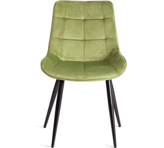 Стул Tetchair комплект 4 шт Abruzzo ( mod. 8060 ) металл/вельвет, 52x63x85 см, зеленый (hlr 54)/черный 19234
