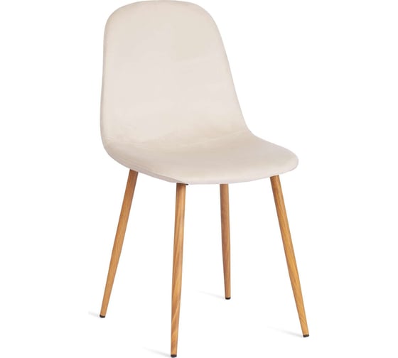 Стул Tetchair 4 шт Breeze (mod. 4724) вельвет/металл, 44x53x87 см, light beige (светло-бежевый) hlr1 / натуральный 20088