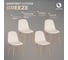 Стул Tetchair 4 шт Breeze (mod. 4724) вельвет/металл, 44x53x87 см, light beige (светло-бежевый) hlr1 / натуральный 20088 2