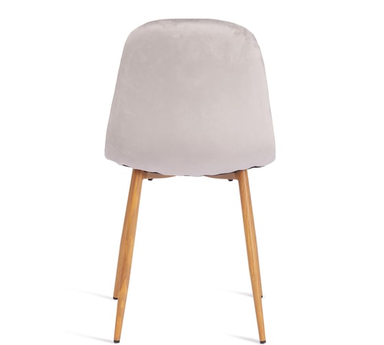 Стул Tetchair комплект 4 шт Breeze (mod. 4724) вельвет/металл, 44x53x87 см, light grey (светло-серый) hlr14 / натуральный 20090
