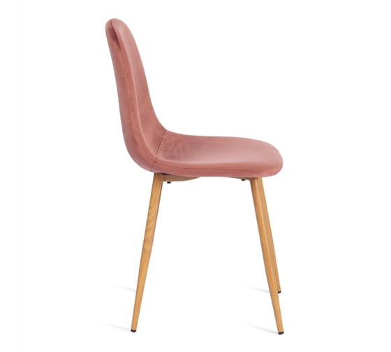 Стул Tetchair комплект 4 шт Breeze (mod. 4724) вельвет/металл, 44x53x87 см, coral (коралловый) hlr44 / натуральный 20091