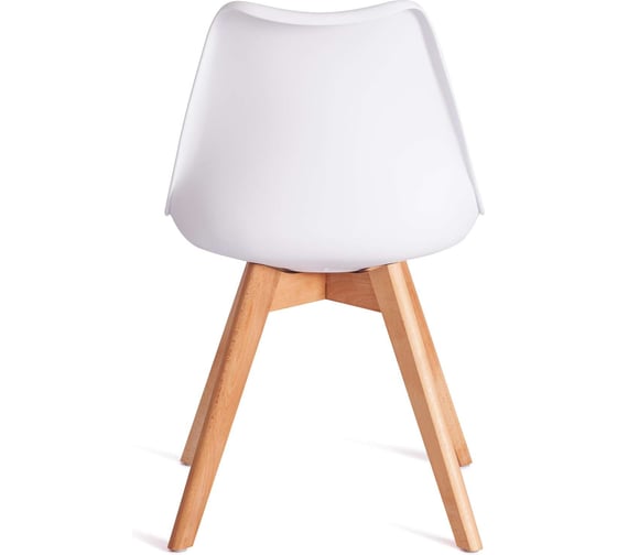 Стул Tetchair комплект 4 шт Tulip (mod. 73-1) дерево/пластик/экокожа, 47,5x55x80 см, белый 20185