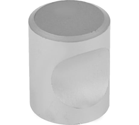 Ручка-кнопка ТУНДРА РК102 d=16 мм, цвет матовый хром 2388007