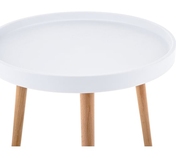 Журнальный стол Woodville hof 50x45 white / wood 15568