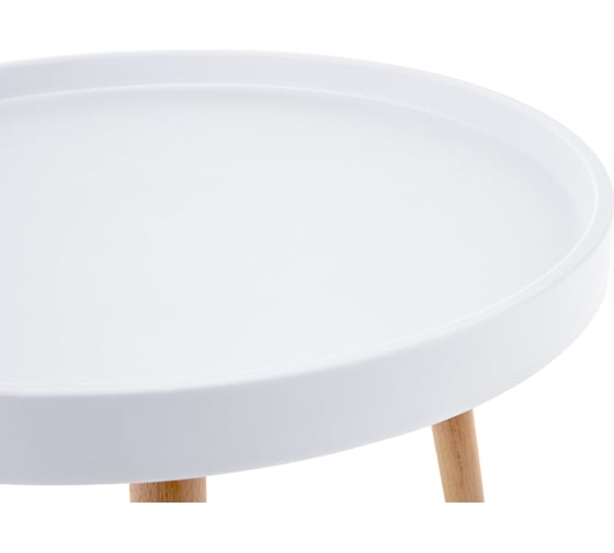 Журнальный стол Woodville hof 50x45 white / wood 15568