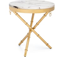 Журнальный стол Woodville monika 50x55 marble / gold 15553