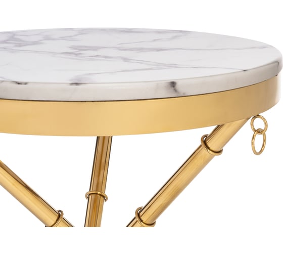 Журнальный стол Woodville monika 50x55 marble / gold 15553