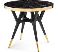 Деревянный стол Woodville selina 80x72 black / gold 15552